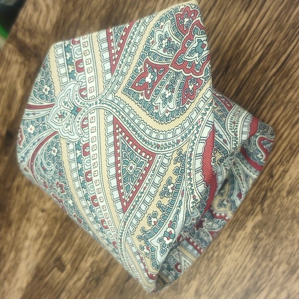 Christian Dior Paisley Pattern Silk Tie PRISTINE CONDITION